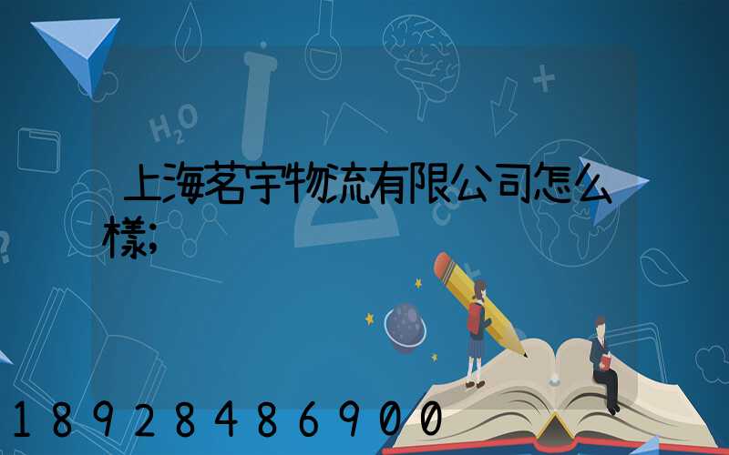上海茗宇物流有限公司怎么樣
