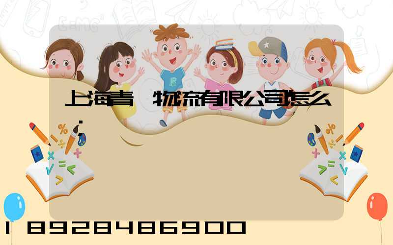 上海青贛物流有限公司怎么樣
